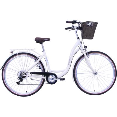 Cityrad FASHION LINE "6-Gang Citybike" Fahrräder Gr. 46cm, 28 Zoll (71,12cm), beige (creme + creme)