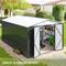 TEMU Polar Aurora 10x14 Ft Outdoor Storage Shed, Metal Garden Shed With Updated Frame Structure, Tool Sheds For Backyard Garden Patio Lawn