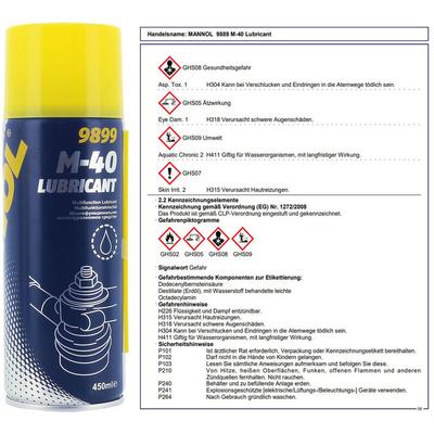 5x Schmieröl Kriechöl M-40 450 ml Mannol lspray