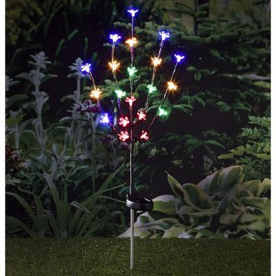 70359 led Solar Kirschblüten Gartenstecker mit 20 LEDs Höhe 80cm - HI