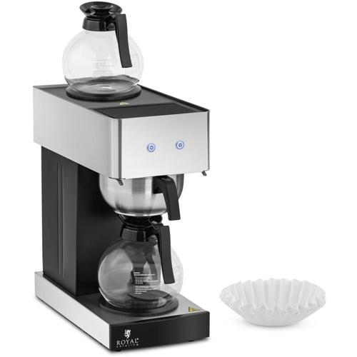 Gastro-Kaffeemaschine mit 2 Kannen und Warmhalteplatten 100 Tassen/h 2020 W