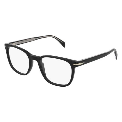 David Beckham DB 1107 Herren-Brille inkl. Gläser Vollrand Eckig Acetat-Gestell 52mm/20mm/150mm, schwarz