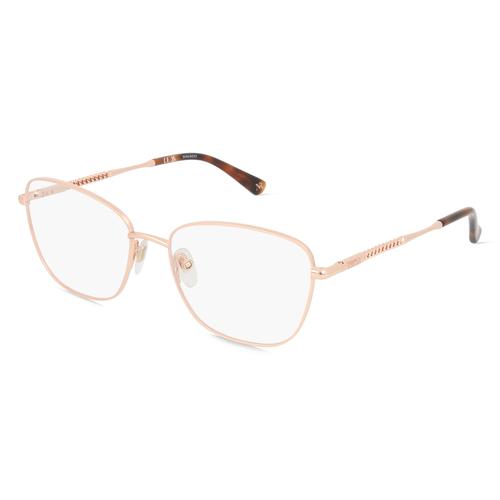 Nina Ricci NRIVNR340 Damen-Brille inkl. Gläser Vollrand Butterfly Metall-Gestell 55mm/17mm/135mm, orange