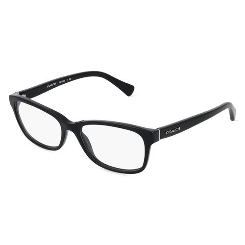 Coach HC6089 Damen-Brille inkl. Gläser Vollrand Eckig Acetat-Gestell 51mm/16mm/135mm, schwarz