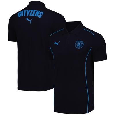 Manchester City PUMA Casuals Polo - Marineblau Image