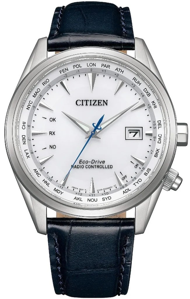 Citizen Mens Blue Watch CB0270-10A Leather - One Size | Citizen Sale | Discount Designer Brands