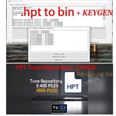HPT Tune Repository 3500 FILES + .hpt to bin Converter with keygen Modified Files Unlock Tuner