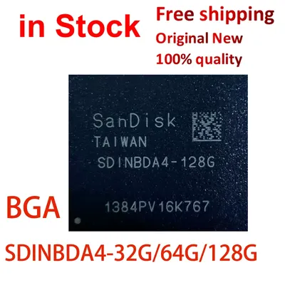 (1piece)New SDINBDA4-32G SDINBDA4-64G SDINBDA4-128G SDINBDA4 32G 64G 128G BGA EMMC IC Chipset