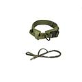 collare e guinzaglio tattico per cani collare tattico per cani. Set di guinzaglio per collare da addestramento per cani in nylon militare regolabile con maniglia di controllo e fibbia in metallo per