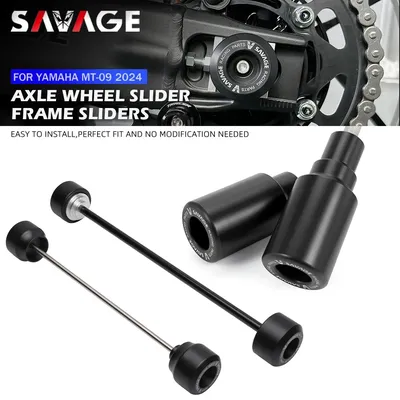 2024 For YAMAHA MT-09 Frame Sliders Rear Front Fork Axle Wheel Crash Slider MT09 MT 09 SP Swingarm Spindle Slider Fairing Guard