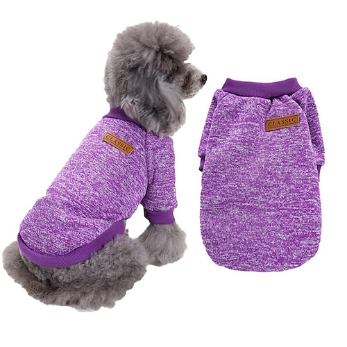 Hundemantel, Hundekleidung, Strickwaren, Hundepullover, weich, dick, warm, Welpen-Hunde-Shirt, Winter-Welpen-Hundepullover für Hunde Image