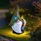 Nain de jardin gnome avec oiseau lumière solaire lampe solaire décoration de jardin lampe