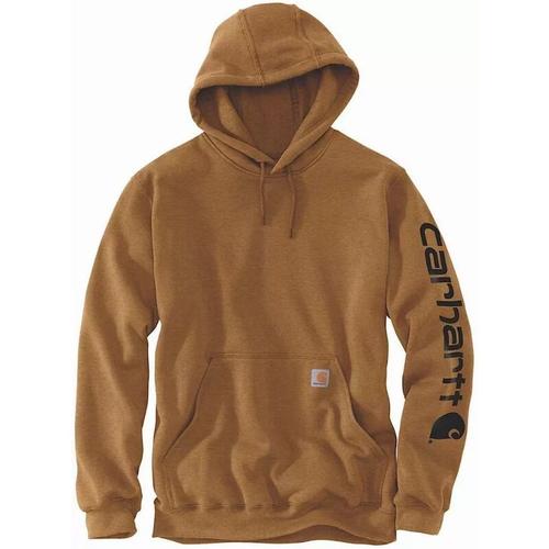 Carhartt - Sweatshirt de travail Sleeve Logo Hooded Marron t.l - K288-BRN-L