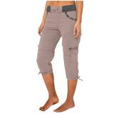 Hauaitttt Summer Women Pocket Trousers Outdoor Casual Sports Cropped Pants Overalls Thin Loose Cargo Shorts A Pant Suits for Women Business Casual plus Size Stretchy Work Pants Women Pant Jumpsuits
