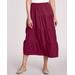 Blair Women's Haband Women’s Jersey-Knit Tiered Midi Skirt - Red - M - Petite