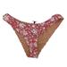 J. Crew Swim | J. Crew Curved Waist Cheeky Bikini Bottom In Tossed Floral Size Medium Nwt B | Color: Pink | Size: M