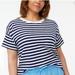 J. Crew Tops | J. Crew Striped Crewneck Tee, Short Sleeve, Navy And White | Color: Blue/White | Size: Various