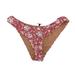 J. Crew Swim | J. Crew Curved Waist Cheeky Bikini Bottom In Tossed Floral Size Medium Nwt A | Color: Pink | Size: M