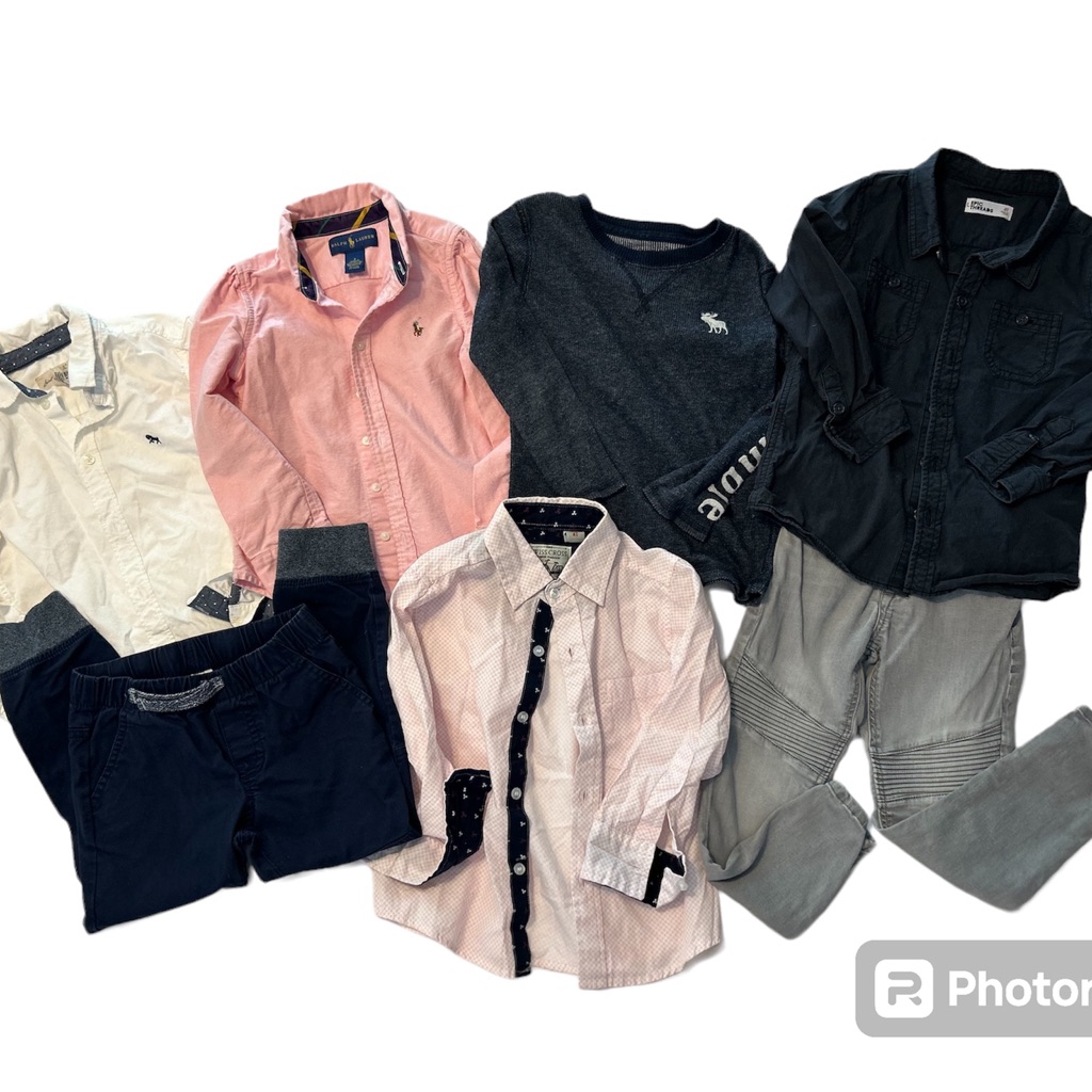 Ralph Lauren Shirts & Tops | 4t Boys Clothing Lot/Bundle Euc - No Stains Or Holes | Color: Gray/White | Size: 4tb