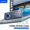 Boîtier ORICO USB4 40 Gbit/s Boîtier NVME PCIe4.0 8 To (aluminium), Thunderbolt 3/4 compatible pour mac mini iMac