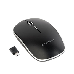 Gembird Silent Wireless Optical Mouse, Schwarz, Empfänger Typ C Musw-4Bsc-01 Image