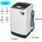 TEMU Full-automatic Washing Machine Portable, Compact Washer With Led Display, 10 Programs And 8 Water Levels, 13.6lbs/17.9lbs Capacity, Space Saving Full-automatic Washer, White