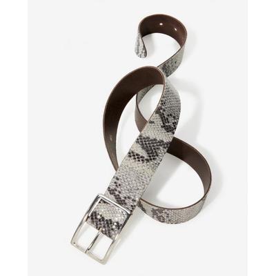 Boston Proper - Natural Snake - Modern Classic Leather Snakeskin Belt - Small