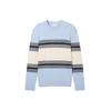 TOM TAILOR DENIM Herren Strickpullover mit Blockstreifen, blau, Gestreift, Gr. XL