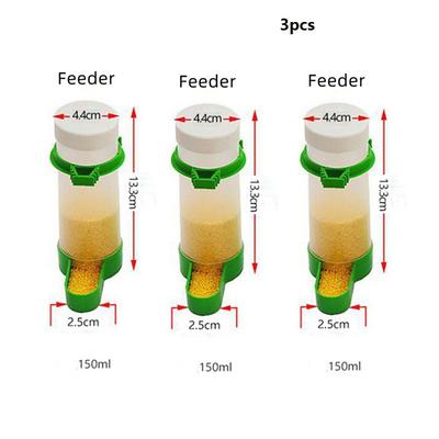 4pcs/set Bird Water Drinker Feeder Automatic Drinking Fountain Pet Parrot Cage Bottle Drinking Cup Bowls Pet Bird Supplies Dispenser