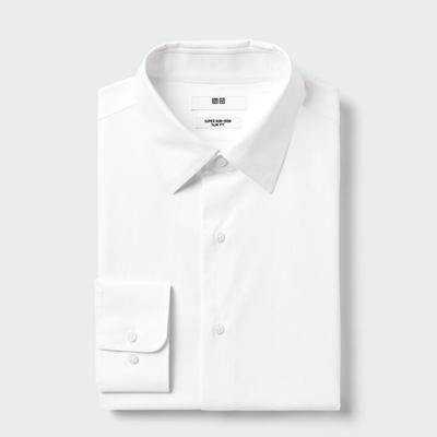 Uniqlo - Cotton Super Non-Iron Slim Fit Shirt - White - XL