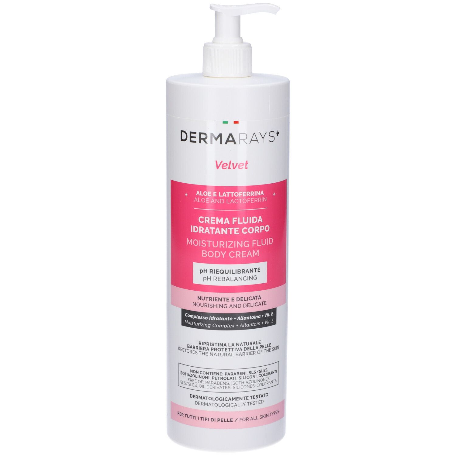 DermaRays+ Velvet Crema Fluida Idratante Corpo 1000ml 1000 ml