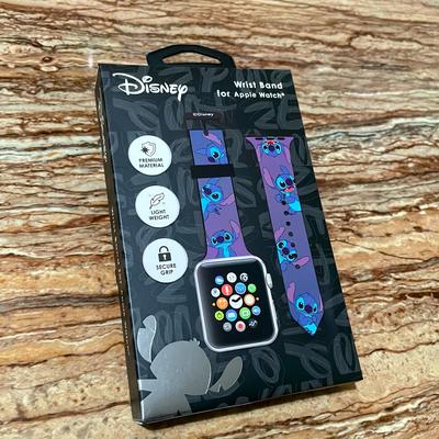 Disney Wearables | Disney Stitch Watchband Blue/Black Apple Watch Band For 38mm/40mm/41mm | Color: Black/Blue | Size: 38mm/40mm/41mm