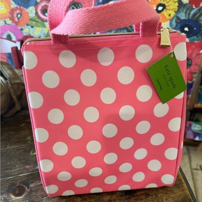 Kate Spade Bags | Kate Spade Pink With White Polka Dot Insulated Lunch Totezoom In 4 More | Color: Pink/White | Size: Os