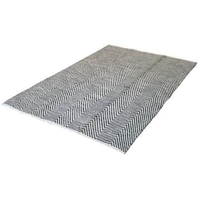 Teppich KAYOOM "Aperitif 510", grau, B:160cm H:7mm L:230cm, Baumwolle, Teppiche, weiche Haptik,fusselarm, für Allergiker