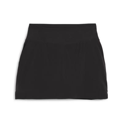 Golfrock PUMA "Blake Golfrock Damen", Damen, Gr. M, schwarz, Obermaterial: 14% Elasthan, 86% Polyester; Innenhose: 23% Elasthan, 77% Polyester; Unterer Bund: 77% Polyester, 23% Elasthan; Zwickel: 100% Polyester, Röcke