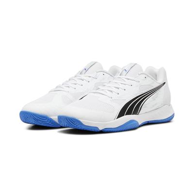 Trainingsschuh PUMA "Eliminate Turbo Handballschuhe Erwachsene", Gr. 39, blau (weiß blaumazing blau), Obermaterial: Synt