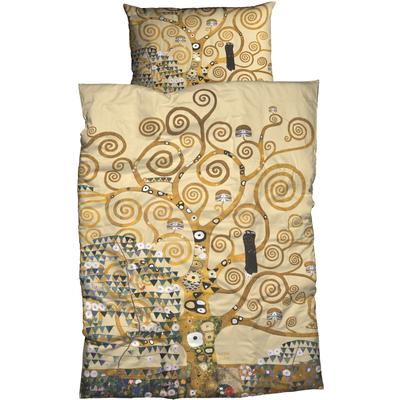 Bettwäsche GOEBEL "Lebensbaum", beige, B/L: 155cm x 220cm, , Satin, B/L: 80cm x 80cm, Satin, Obermaterial: 100% Baumwolle, Bettwäsche, edles, elegantes Design Image