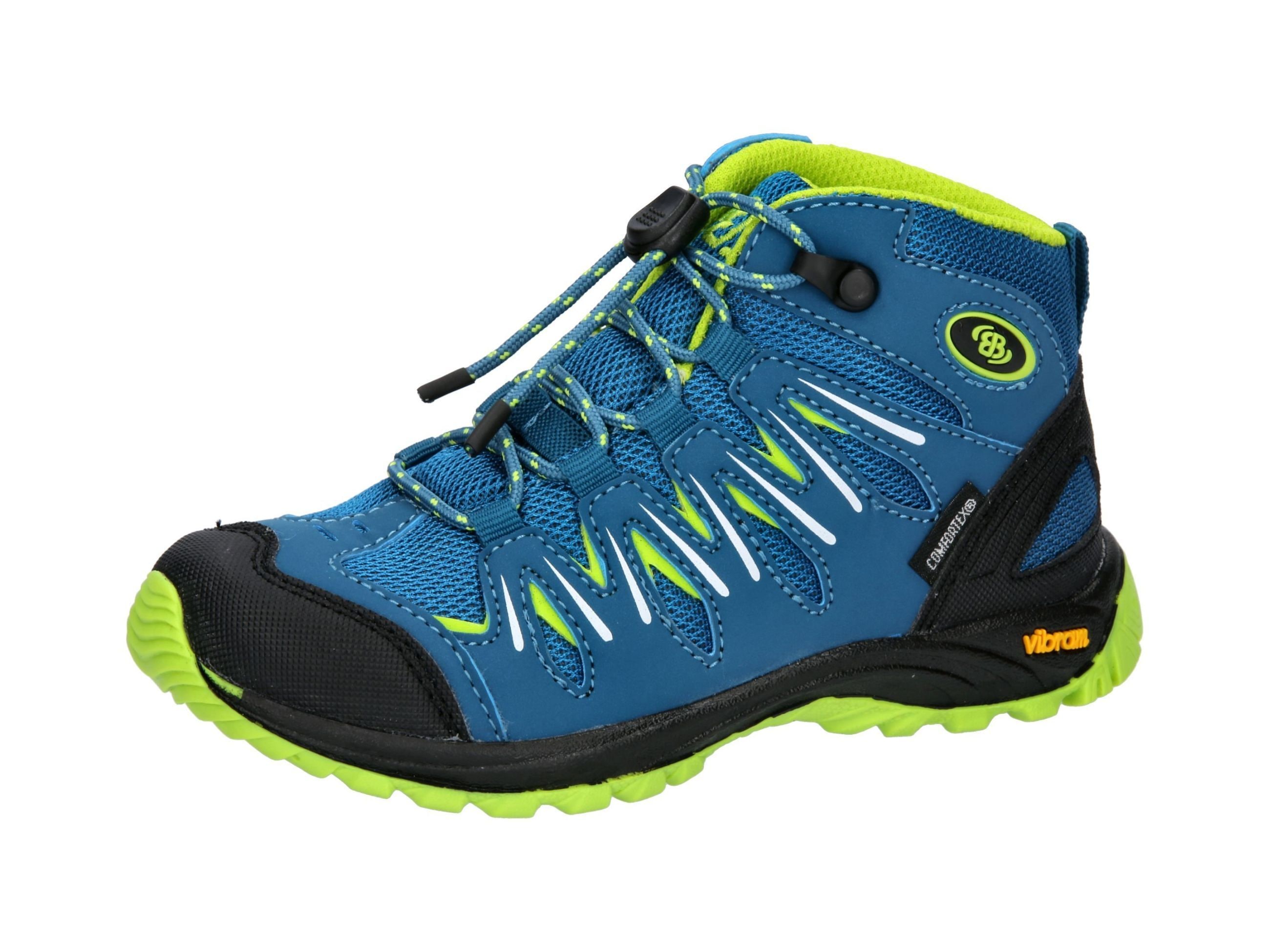Outdoorschuh BRÜTTING "Outdoorstiefel Expedition Kids High", Kinder, Gr. 32, blau, Synthetik, Schuhe Outdoorschuh