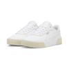 Sneaker PUMA "Carina 2.0 Sneakers Damen", Gr. 36, weiß (weiß gold alpine snow), Obermaterial: Textil, Synthetik, Kuhleder; Futter: Textil; Innensohle: Textil; Laufsohle: Gummi, Schuhe