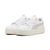 Sneaker PUMA "Carina Street Lux Sneakers Damen", Gr. 36, weiß (weiß mauve mist gold pink), Obermaterial: Leder; Futter: Synthetik; Laufsohle: Gummi, Schuhe