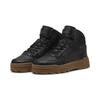 Sneaker PUMA "Rebound Abrupt Sneakers Erwachsene", Gr. 47, schwarz (schwarz shadow gray bronze braun), Obermaterial: Textil, Synthetik, Kuhleder; Futter: Textil; Innensohle: Textil; Laufsohle: Gummi, Schuhe