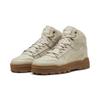 Sneaker PUMA "Rebound Abrupt Sneakers Erwachsene", Gr. 47, beige (desert dust alpine snow gum beige weiß), Obermaterial: Textil, Synthetik, Kuhleder; Futter: Textil; Innensohle: Textil; Laufsohle: Gummi, Schuhe