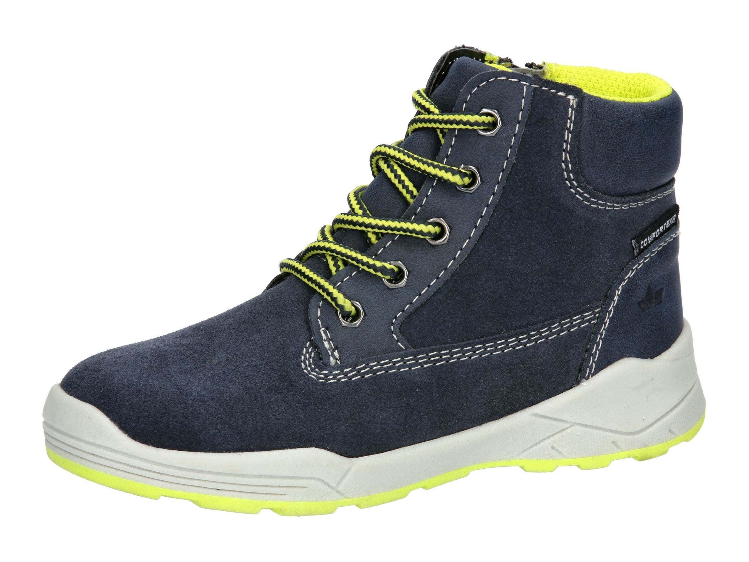 Winterstiefel LICO "Freizeitstiefel Benisha", Gr. 37, blau, Veloursleder, Schuhe