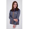 Strickfleecejacke DEPROC ACTIVE "ELM WOMEN", Damen, Gr. 44 (L), blau (navy), 100% Polyester, sportlich, figurbetont, Langarm gerader Abschluss mit innenliegendem Gummizug, Jacken, auch in Großen Größen erhältlich