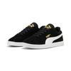 Sneaker PUMA "CLUB II JR", Gr. 36, schwarz-weiß (puma schwarz, puma weiß, puma gold), Leder, sportlich, Schuhe