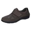 Klettschuh WALDLÄUFER "HENNI-Soft", Damen, Gr. 7 (40,5), grau (dunkelgrau), Nubukleder, Textil, Lackleder, sportlich, Schuhe, Slipper, Komfortschuh, Bequemschuh mit Orthotritt, Weite H