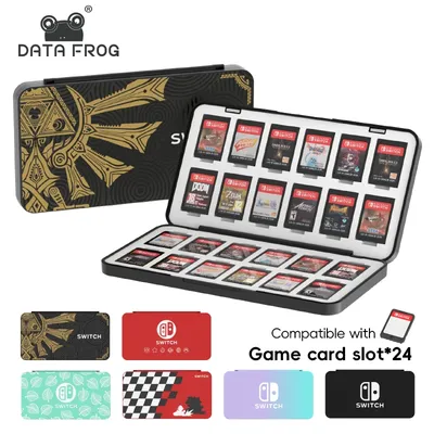 DATA FROG Switch Kartenhalter für Nintendo Switch Chip Aufbewahrungsbox Cover Game Case für Nintendo Switch Oled Cartridge Box 24 in 1