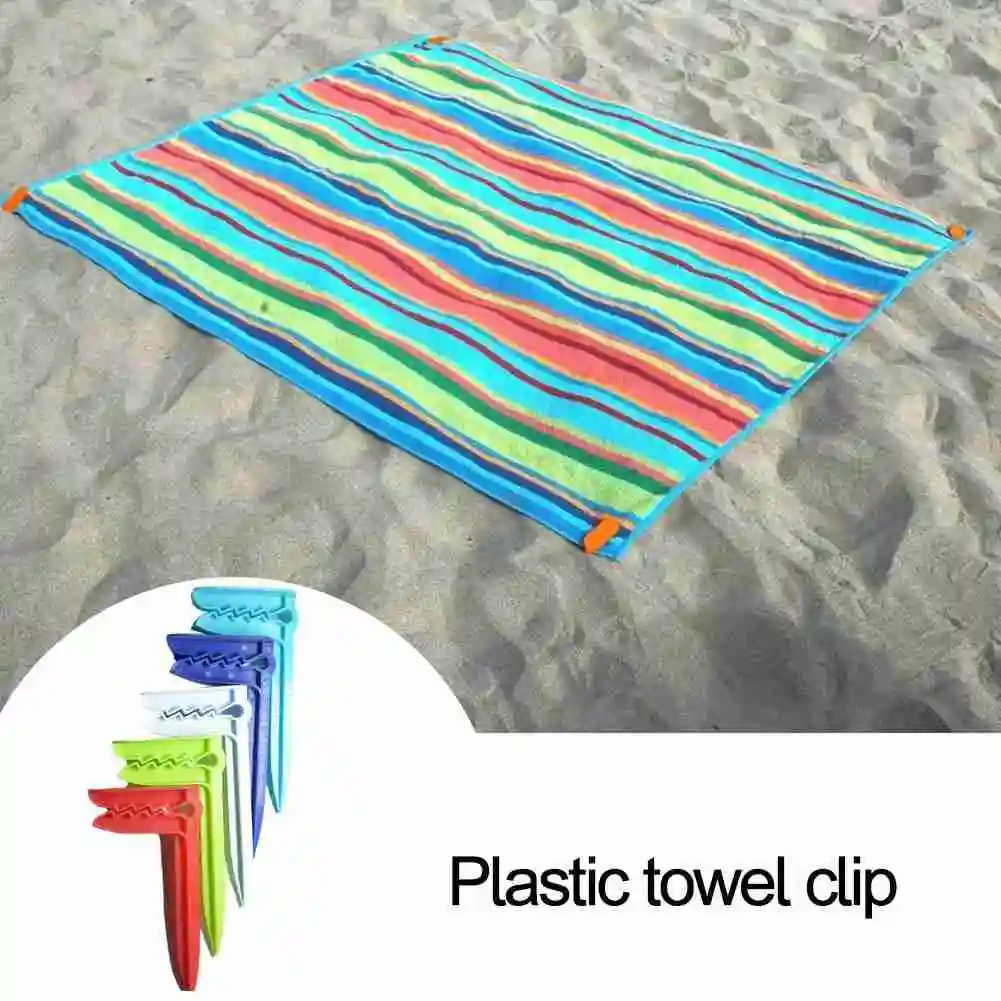 10PCS Strand Handtuch Clip Camping Matte Clip Outdoor Kleidung Pegs Für Blatt Halter Handtuch Clips Clamp Für Strand Handtücher handtuch Clip Image