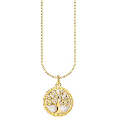 Kette mit Anhänger THOMAS SABO "Tree-of-Love-Anhänger, KE2220-007-21-L45V, KE2220-427-39-L45V" Gr. 45, gold (gelbgoldfar