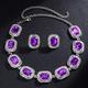 Bridal Jewelry Sets 1 set Rhinestone 1 Necklace Earrings Women's Elegant Fashion Cute Geometrical Gypsophila Oval Jewelry Set For Wedding Party